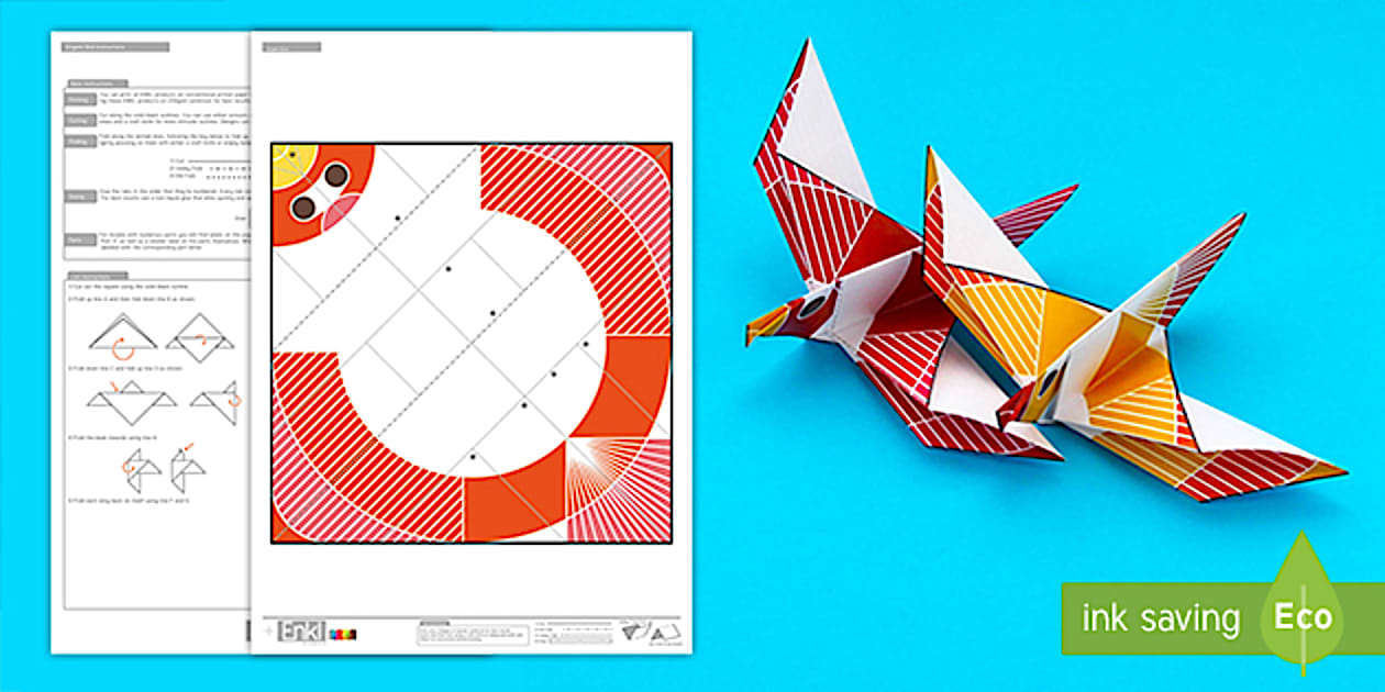 Enkl Origami Dove Printable 3D Animal (teacher made)