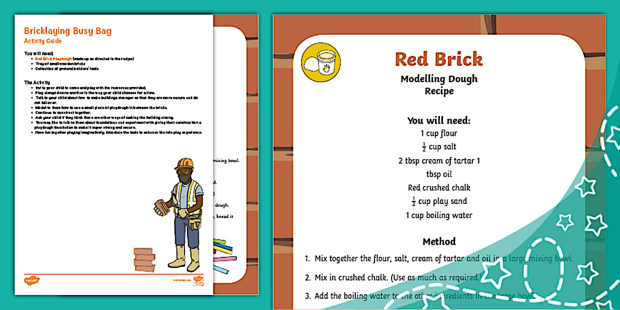 Bricklaying Busy Bag Resource Pack for Parents - Twinkl