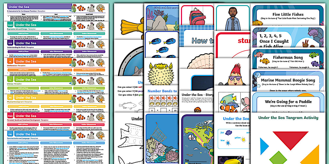 EYFS Under the Sea Planning and Continuous Provision Pack
