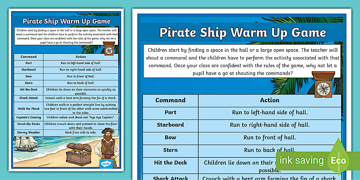 Pirate Ship Warm Up Game pirate-ship-warm-up-game