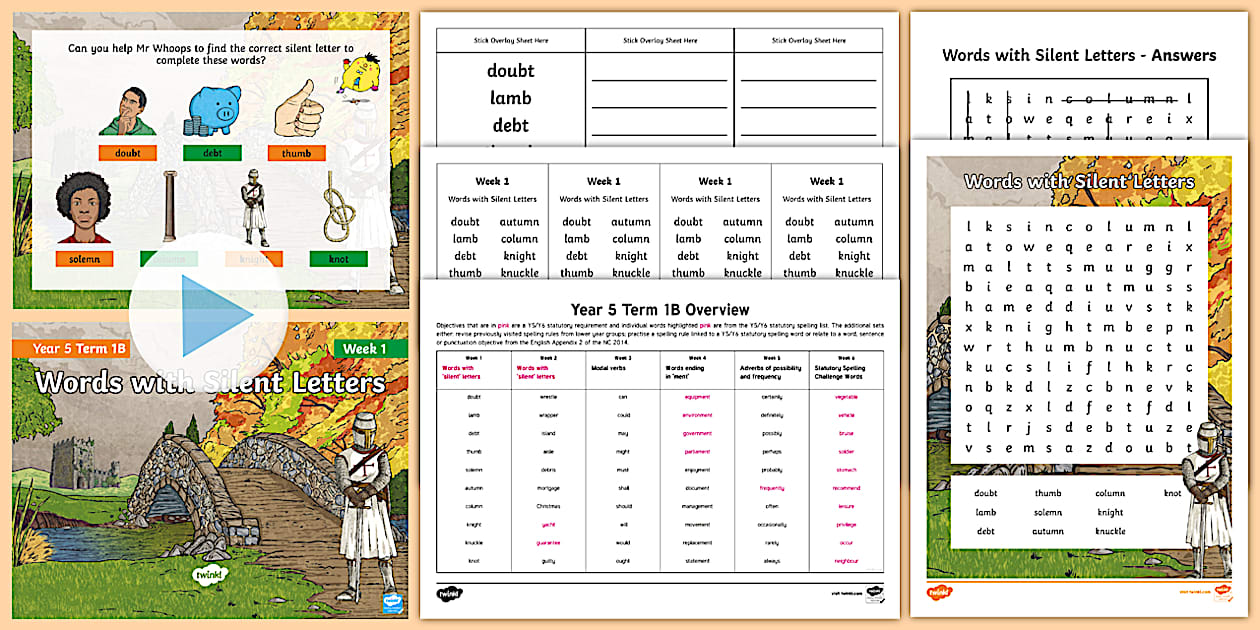 Year 5 Term 1B Week 1 Spelling Pack (teacher made) - Twinkl