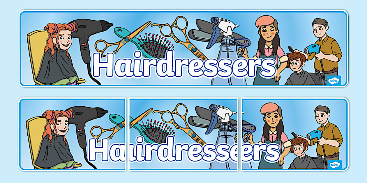 Hairdressers Role Play Display Banner