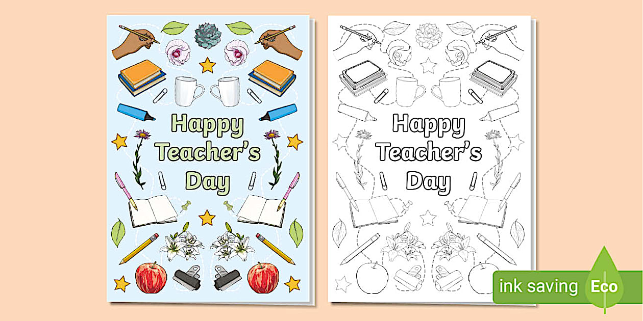 UAE Teacher's Day Card KS2