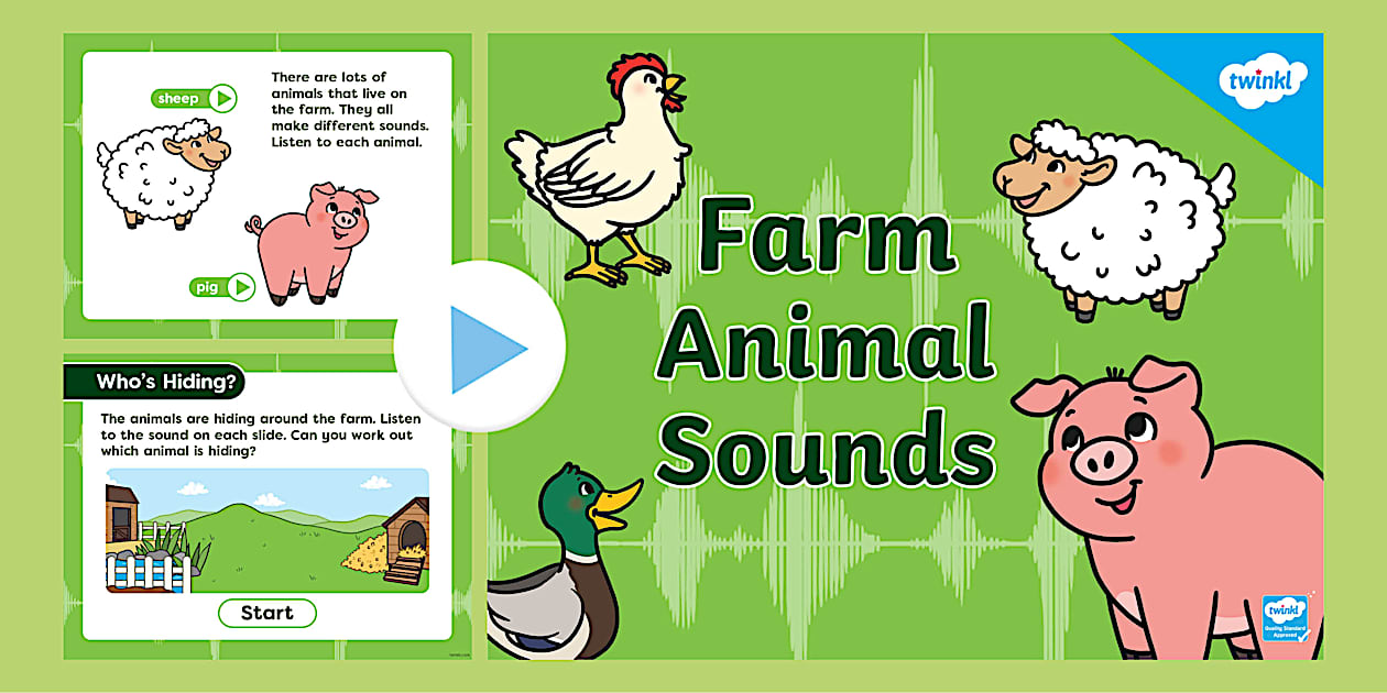 Farm Animal Sounds Phase 1 Phonics PowerPoint teacher Made Farm Animal Sounds Phase 1 Phonics PowerPoint teacher Made