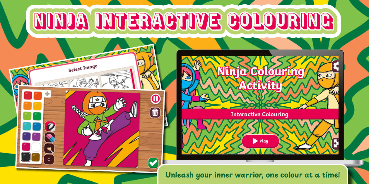 Ninja Interactive Colouring