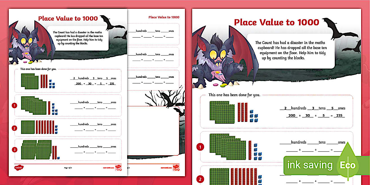 Place Value to 1000 (teacher made) - Twinkl