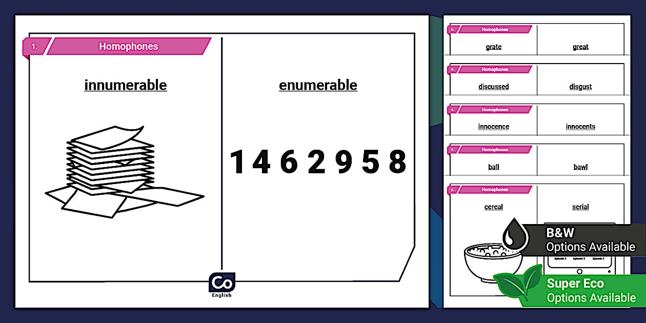 Homophone Display Posters (teacher made) - Twinkl