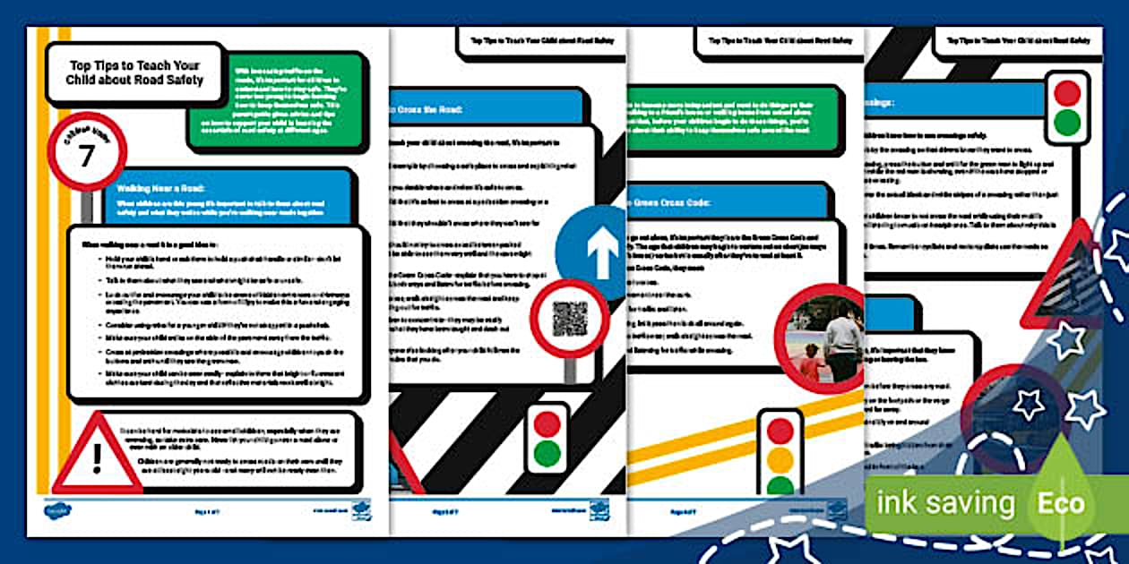 Top Tips to Teach Your Child about Road Safety - Twinkl
