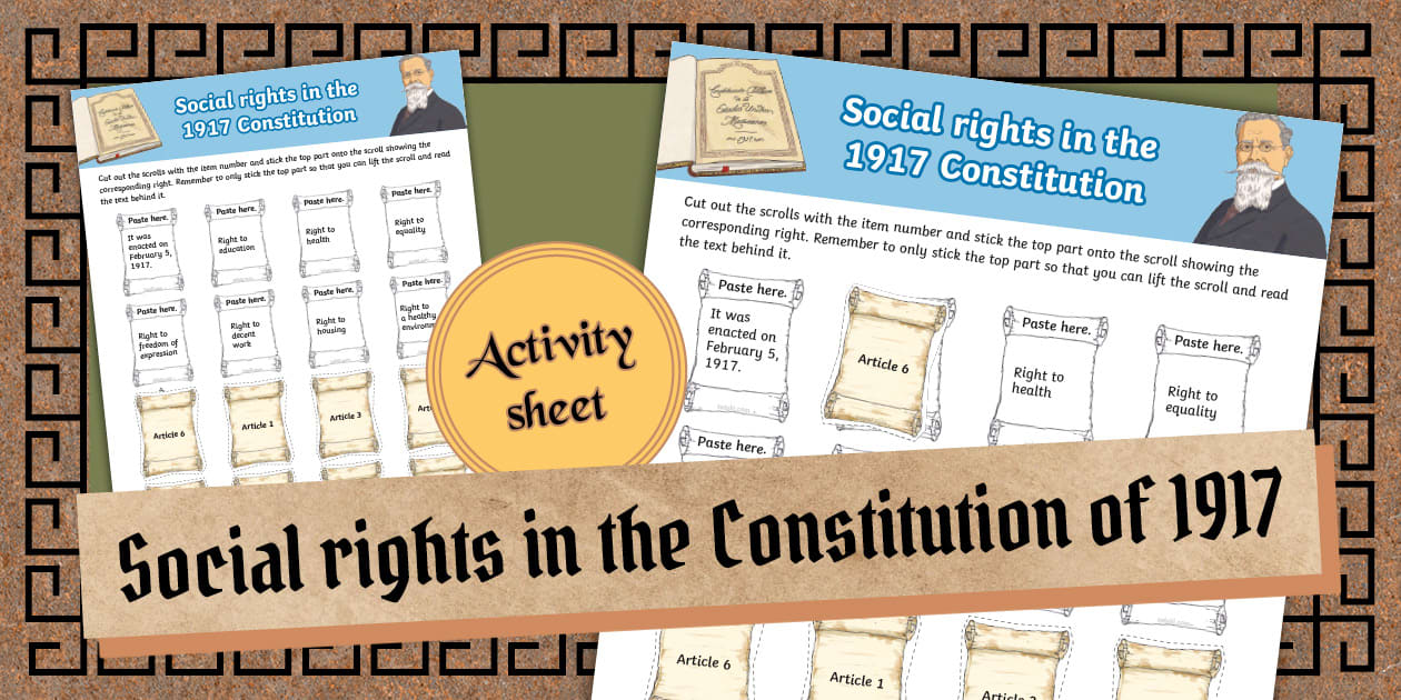 Activity sheet: Social rights in the Constitution of 1917