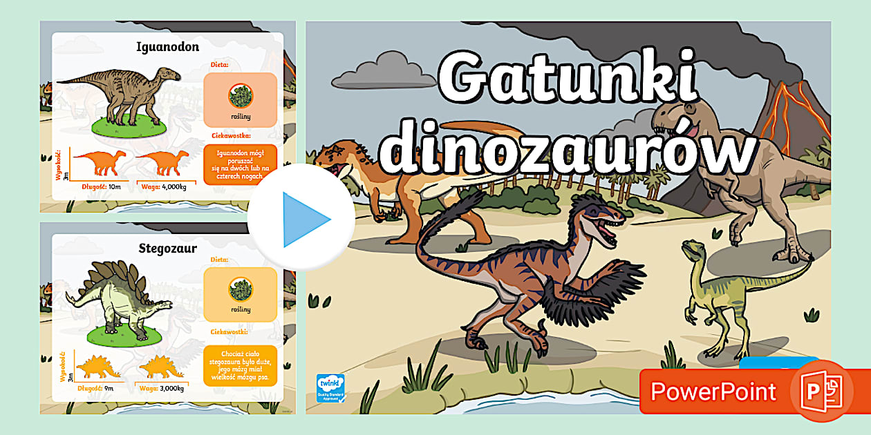 Książka O Dinozaurach Dla 3 Latka Dinozaury | Prezentacja PowerPoint o dinozaurach - Twinkl
