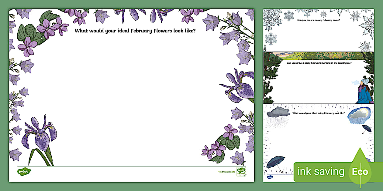 February Drawing Prompts | February Drawing Prompts for Art