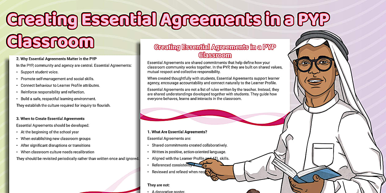 Pyp Simple Creating Essential Agreements in a PYP Classroom