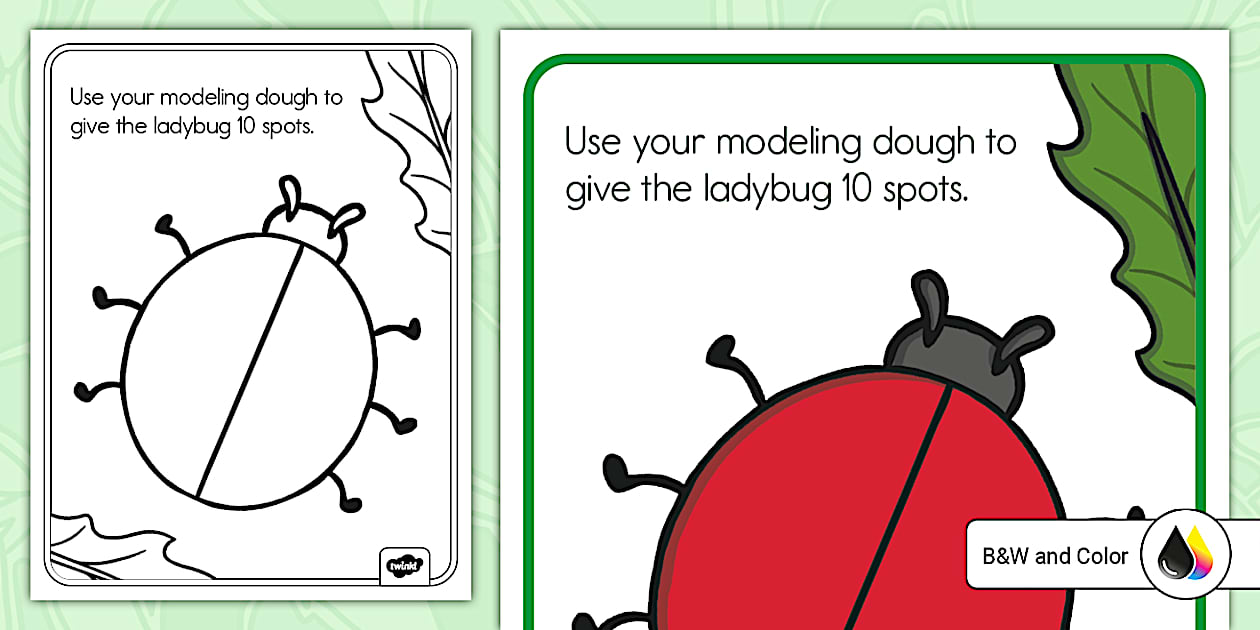 Ladybug Mat for Making Tens | Math | Twinkl USA - Twinkl