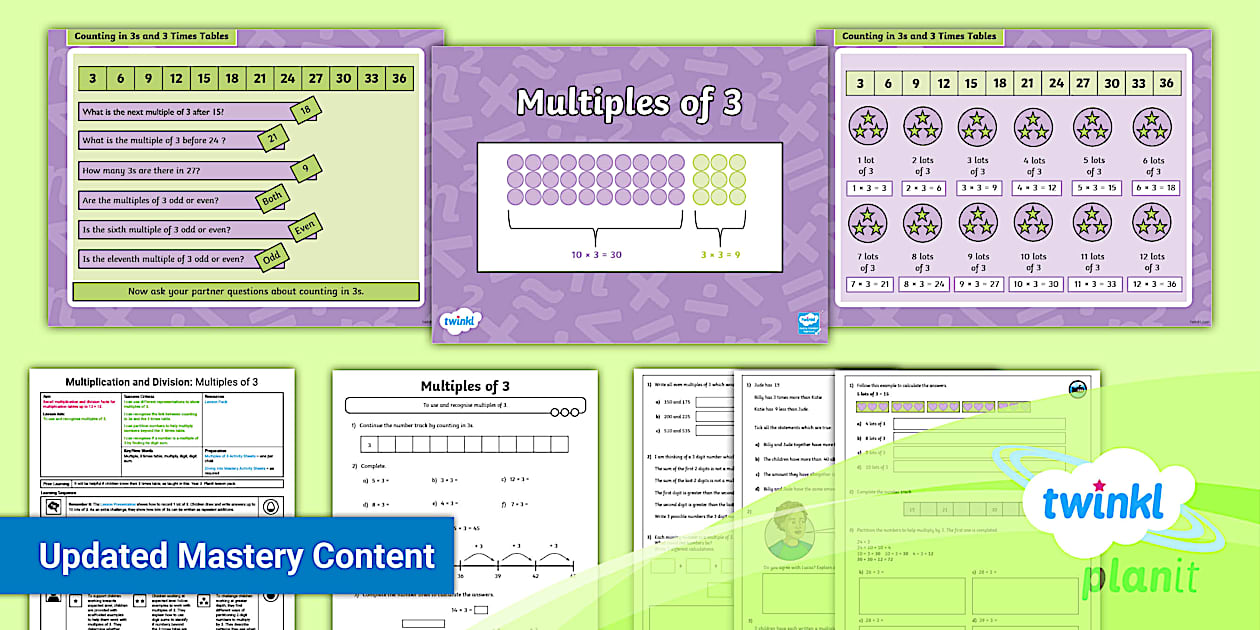 👉 Y4 Multiplication and Division Facts PlanIt Maths Lesson 1