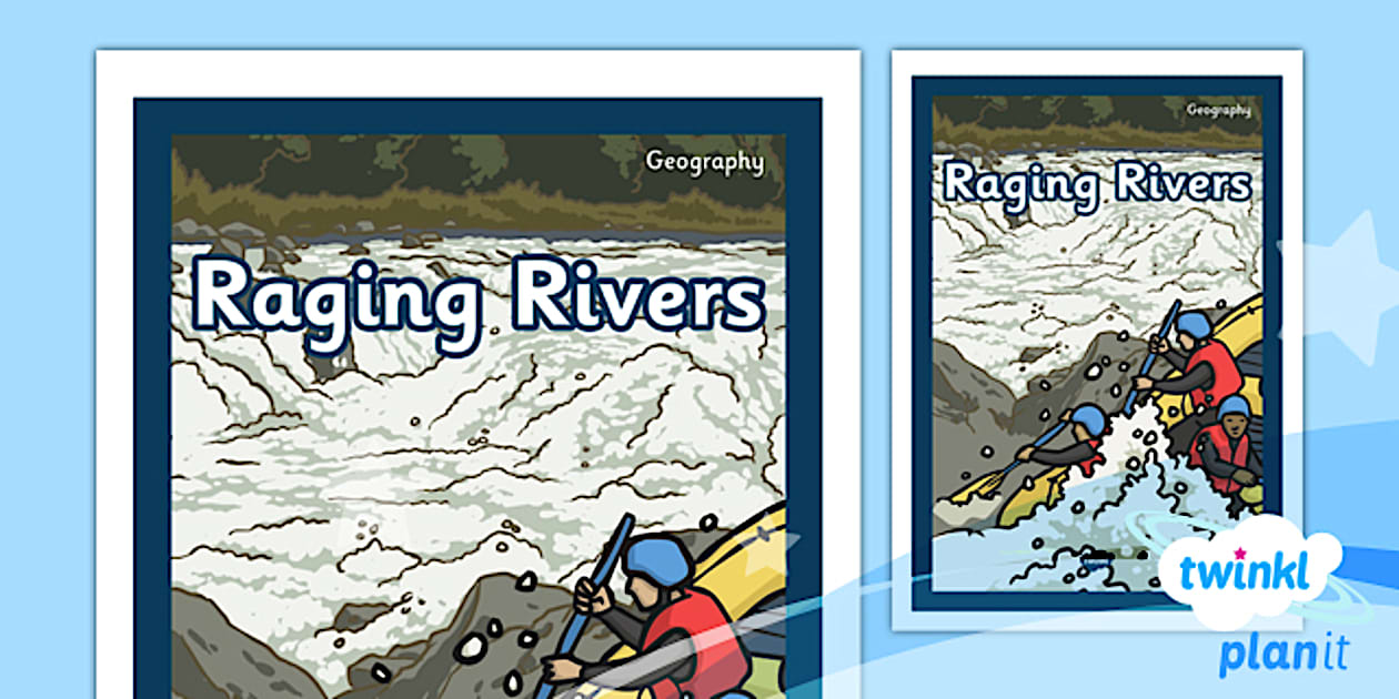 Raging Rivers Graton Ries Black and White Geography: Raging Rivers Year 6 Unit Book Cover