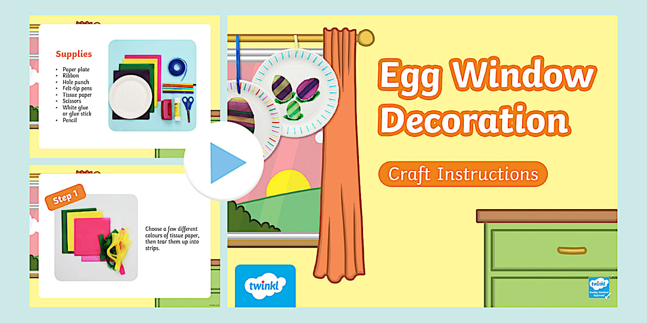 Easter Window Decoration Craft Instructions PowerPoint