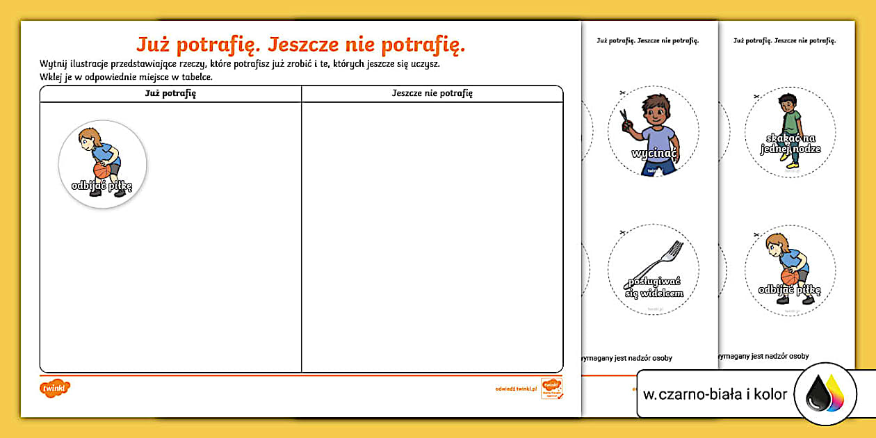 Co Już Potrafie Sprawdzian Do Kl 2