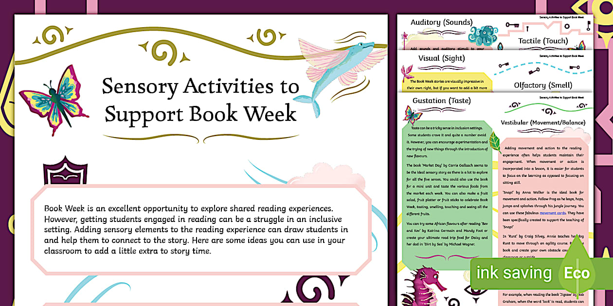 Sensory Activities to Support Book Week - Twinkl