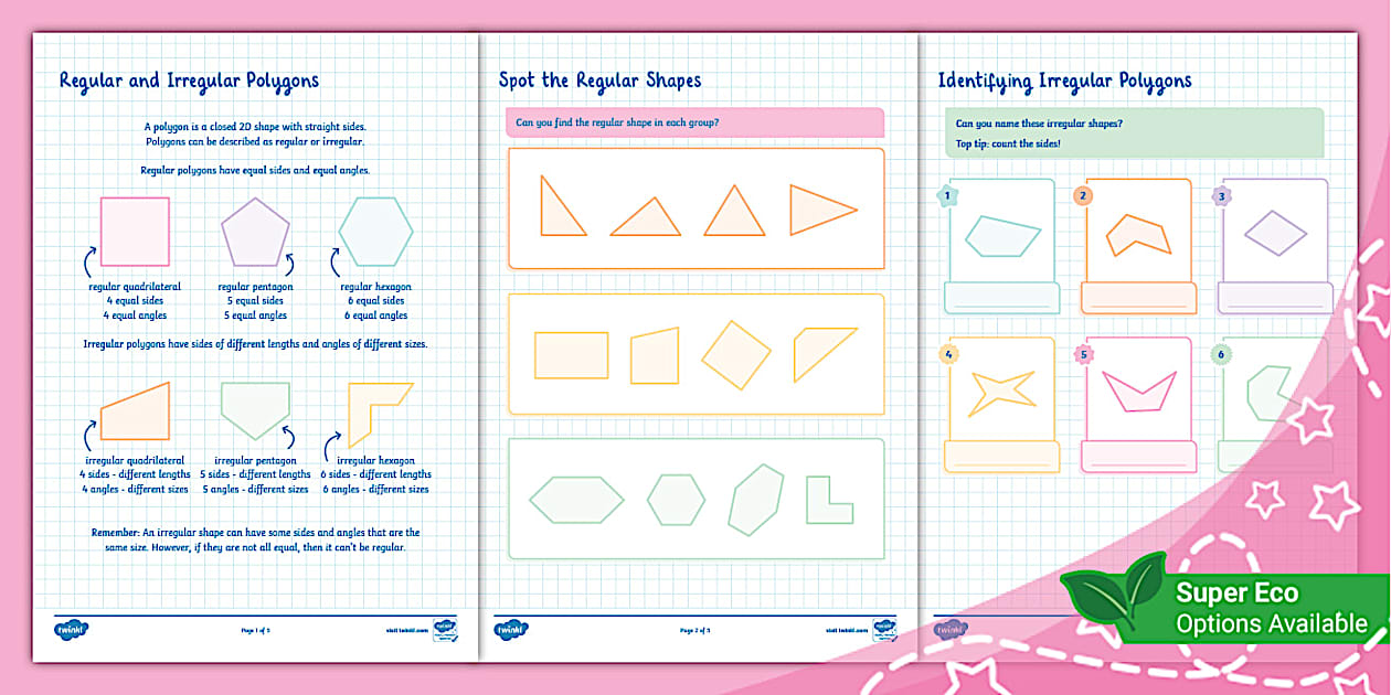 👉 Regular vs Irregular Polygons (Ages 9 - 10) - Twinkl