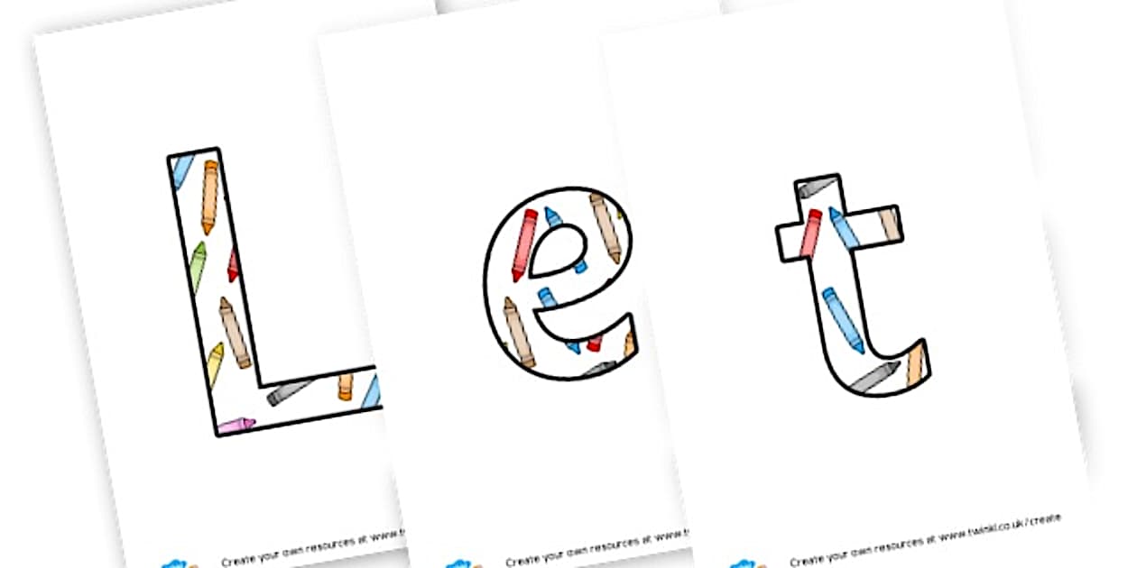 Let's get creative - Display Lettering (Teacher-Made)