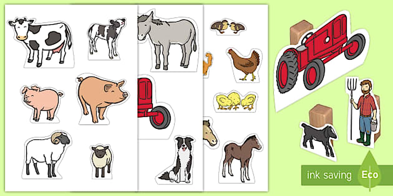 Animais Da Fazenda Para Recortar