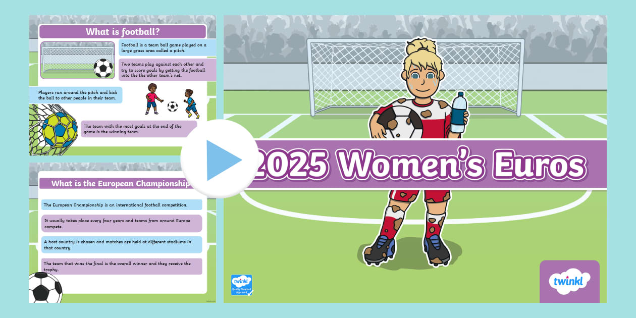 KS1 2025 Women’s Euros PowerPoint - Twinkl