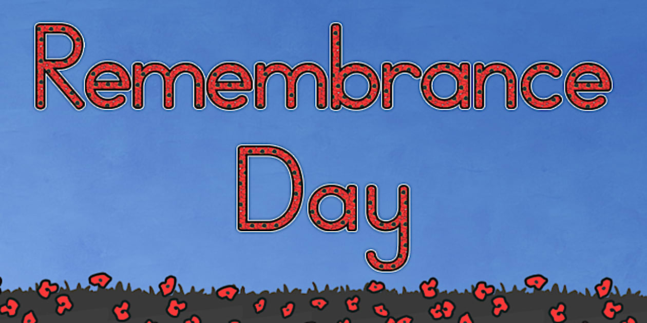 Remembrance Day Display Lettering (Teacher-Made) - Twinkl