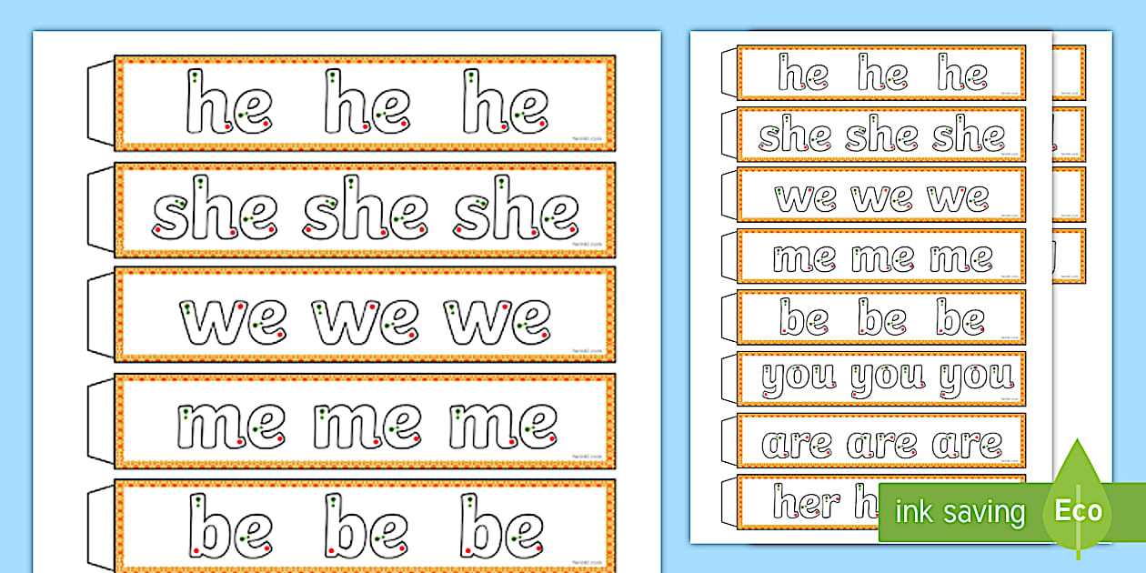 Tricky Words Cursive Writing Cursive Middle East Handwriting Phase 3 Tricky Words Paper Chain Activity