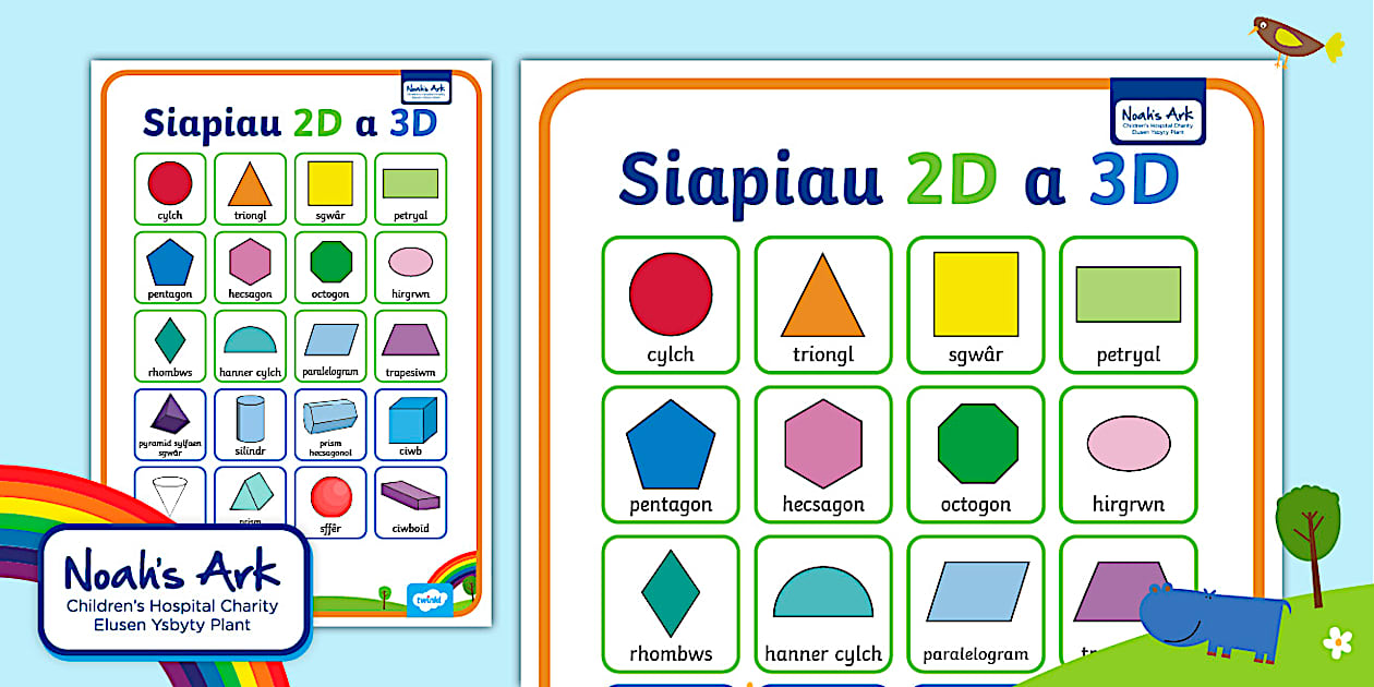 FREE Poster Siapiau 2D A 3D teacher Made Twinkl free-poster-siapiau-2d-a-3d-teacher-made-twinkl