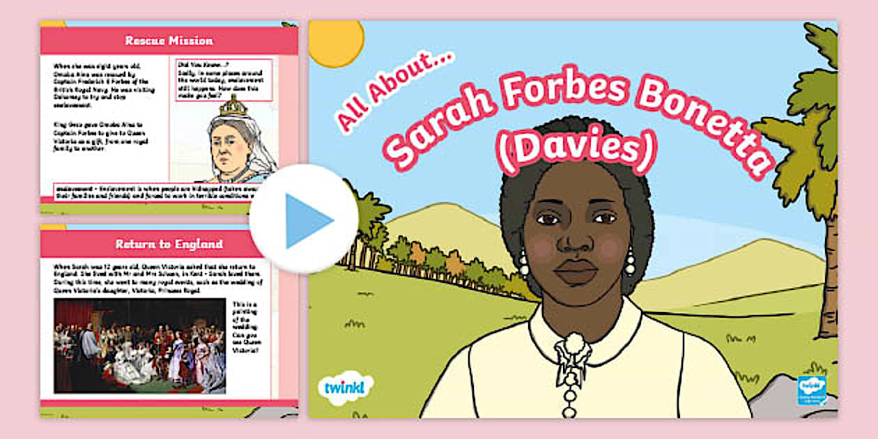 KS1 All About Sarah Forbes Bonetta Davies PowerPoint
