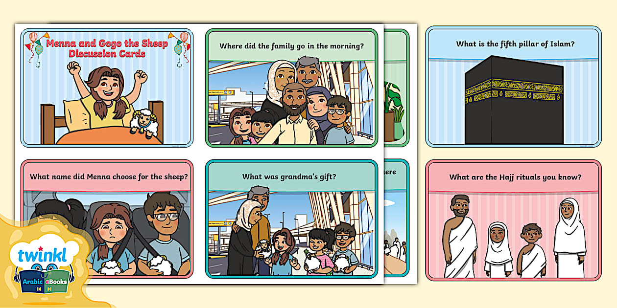Menna and Gogo the Sheep Discussion Cards