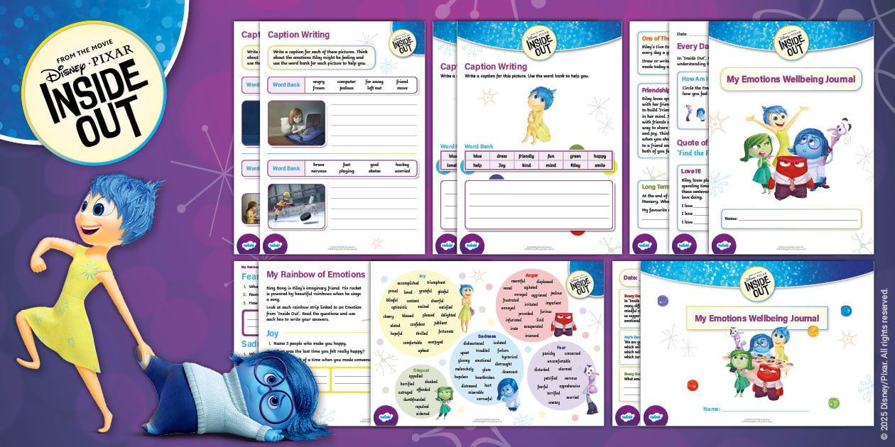 Inside Out: Emotions Writing Resource Pack