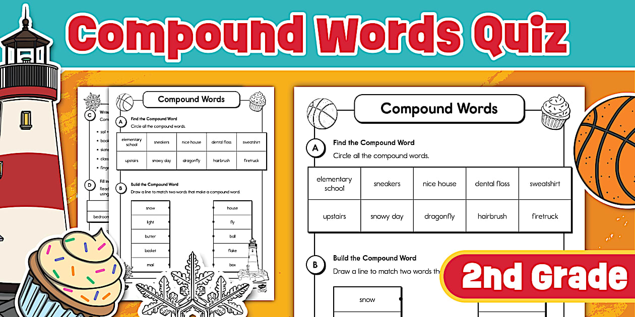 Second Grade Compound Words Quiz