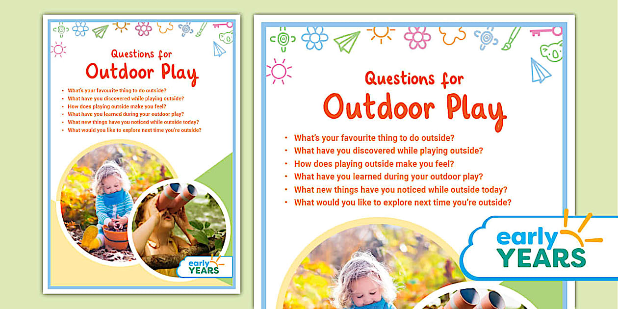 Open-Ended Questions for Outdoor Play in the Early Years
