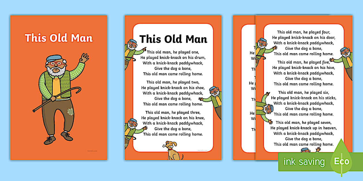 This old man nursery rhyme ikea tolsby fiestad frame
