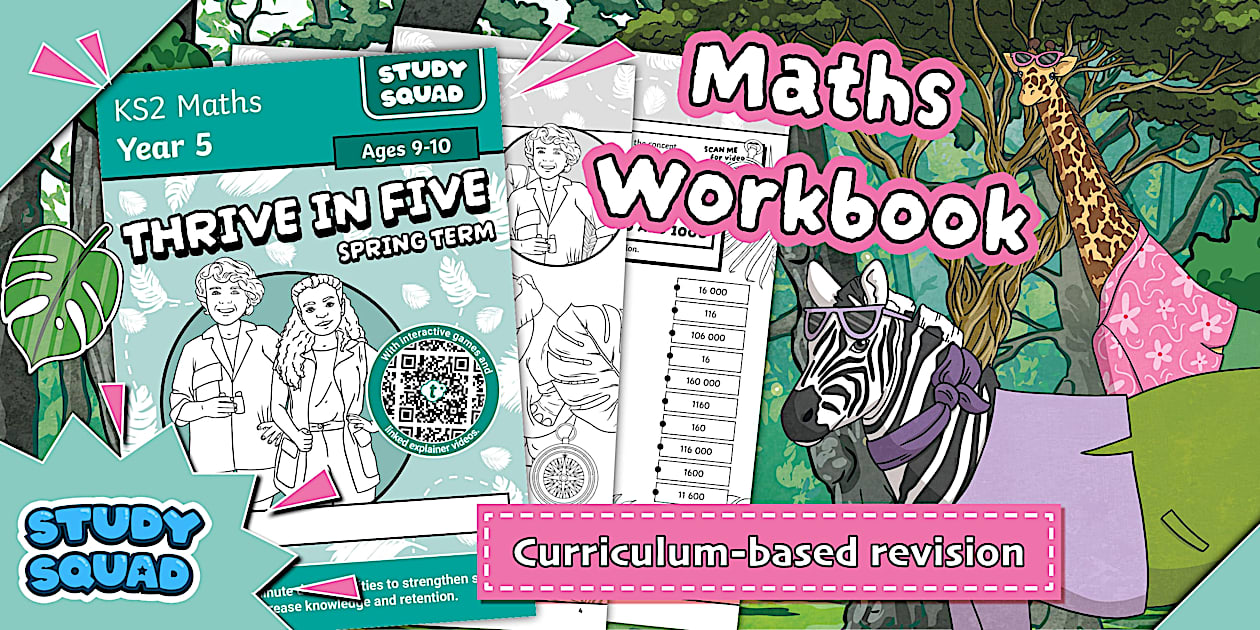 👉 Study Squad Thrive in Five Year 5 Maths Workbook Spring Term