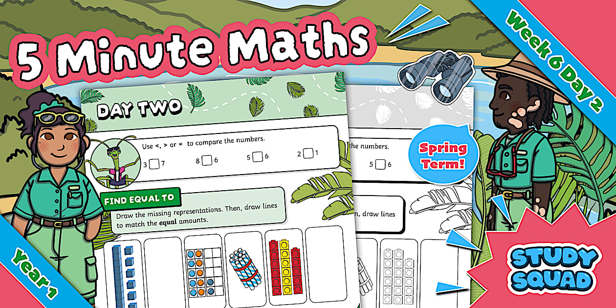 👉 Study Squad 5 Minute Maths - Year 1 Spring - Week 6 Day 2