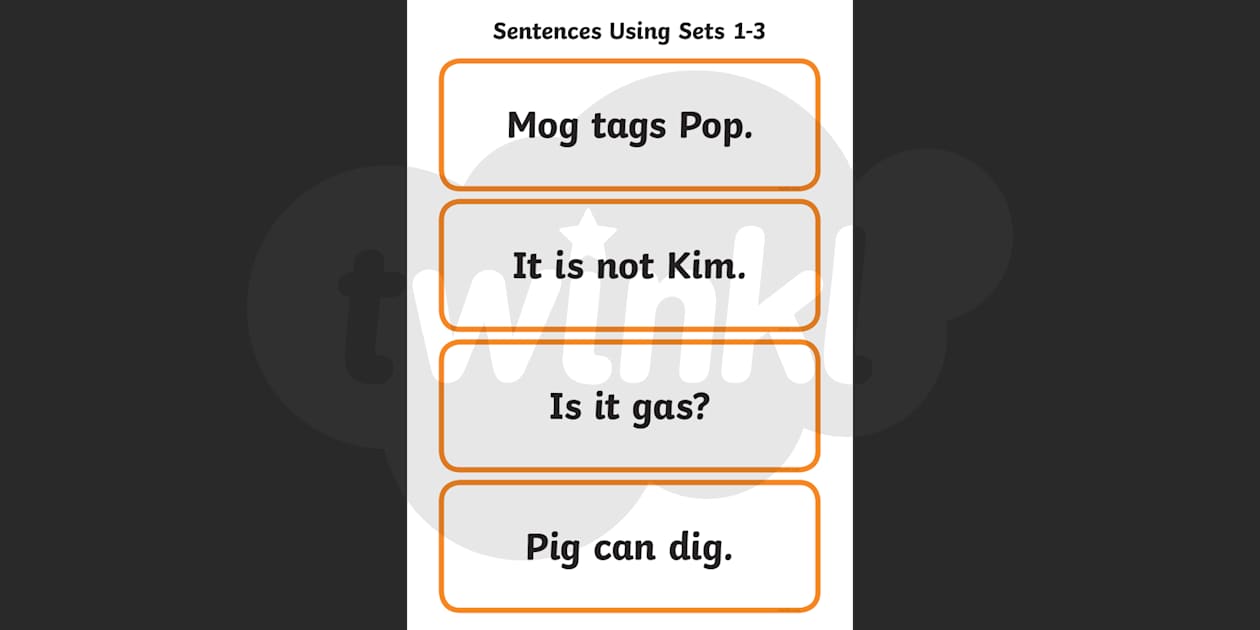 Phase 2 Sentence Cards