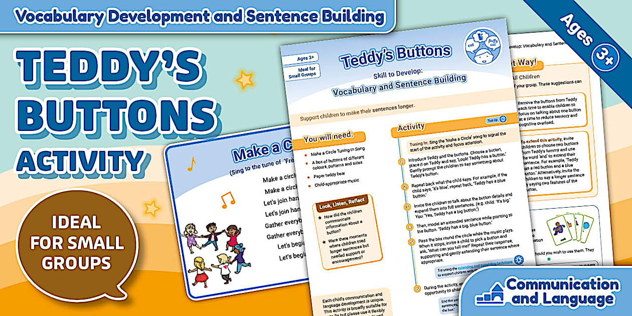 Communication And Language Activity EYFS Communication and Language Activity: Longer Sentences