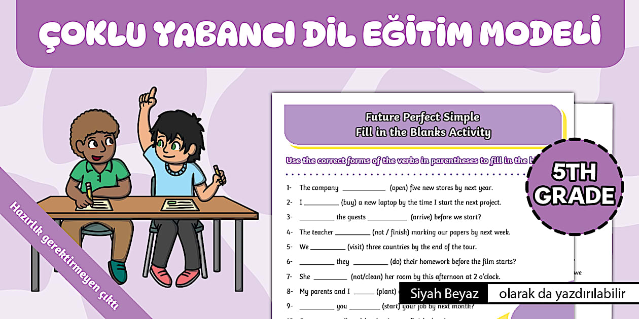 Future Perfect Progressive Fill in the Blanks Activity