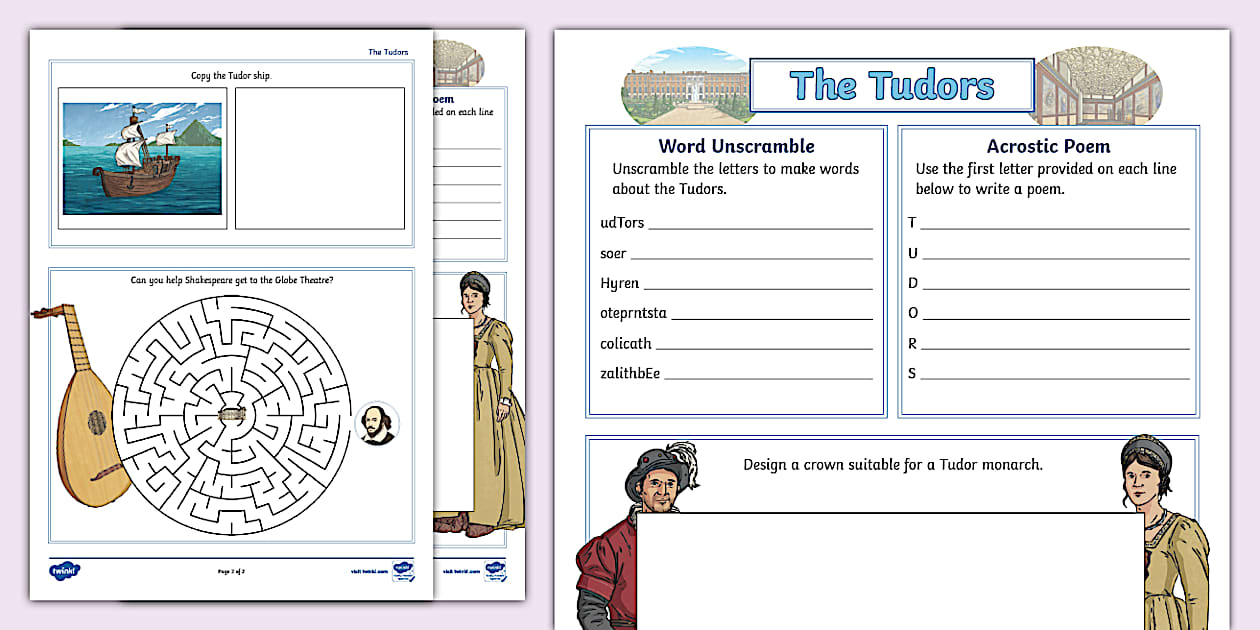 KS2 Tudors Themed Boredom Buster (teacher made) Twinkl