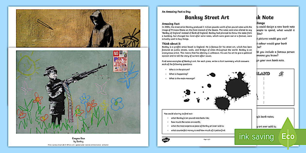 CFE Second Level Art Banksy Resource Pack (teacher made)
