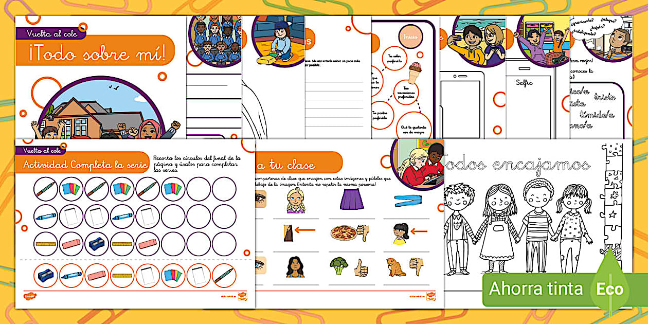 Pack de recursos: Actividades para la vuelta al cole - 1r Ciclo de Primaria