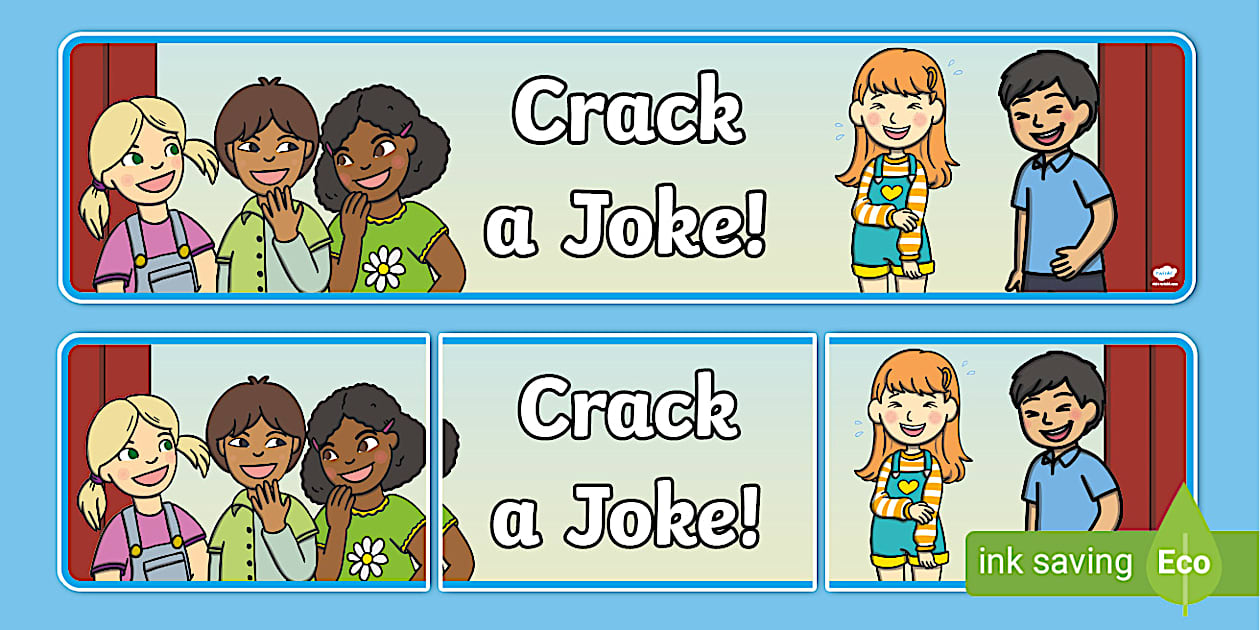 Crack a Joke Display Banner (Teacher-Made) - Twinkl