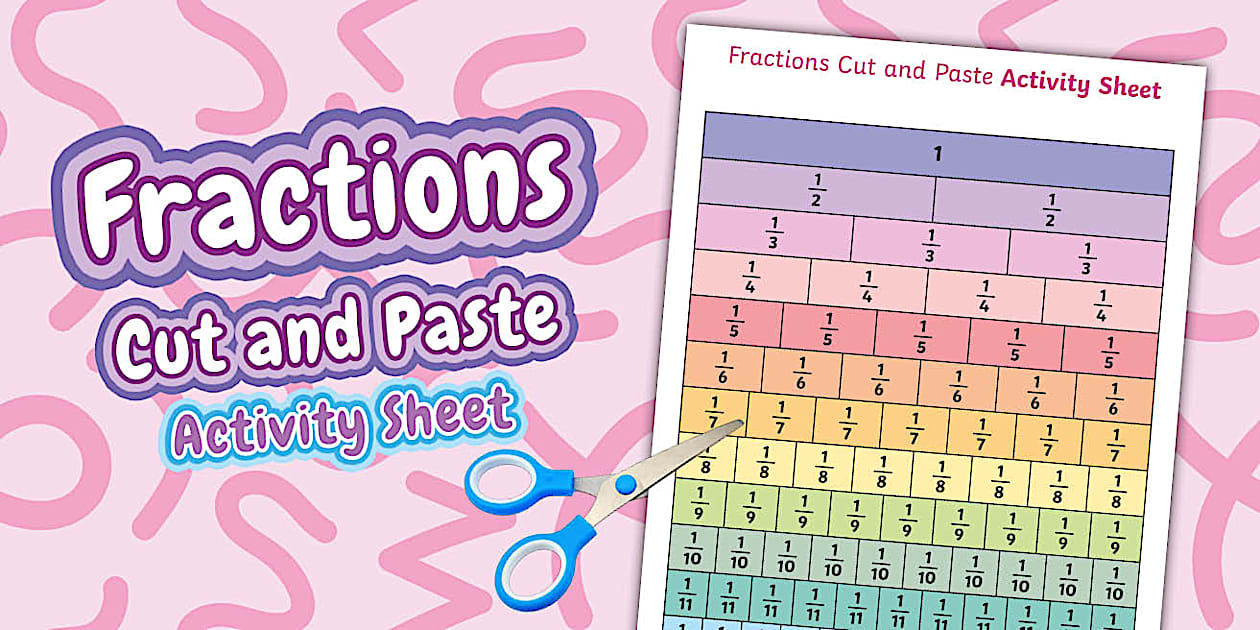 Cut and Paste Fraction Wall 5th and 6th Class