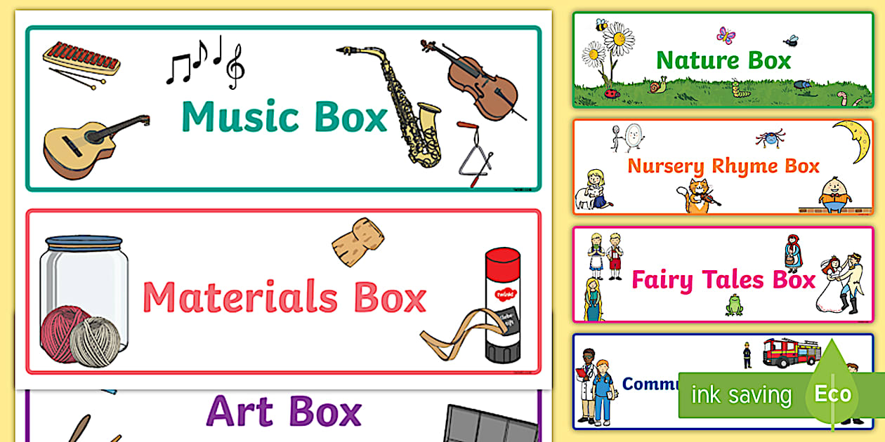 Topic Box Labels | Resource | Twinkl USA