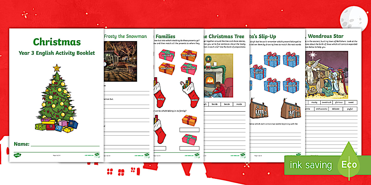 Year 3 Christmas English Activity Booklet Year 3 Christmas English Activity Booklet