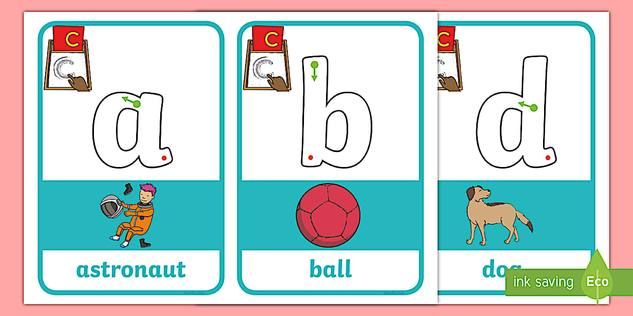 Lower Case Alphabet Tracing Sensory Tray Cards Twinkl