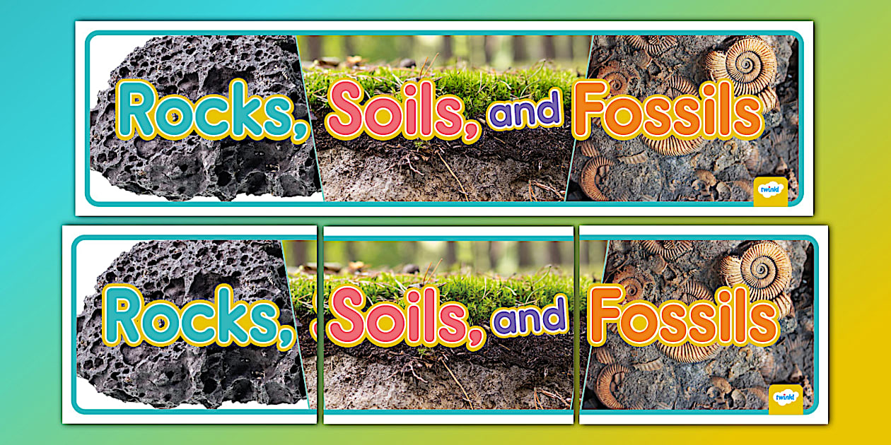Rocks, Soils, and Fossils Photo Banner (professor feito)