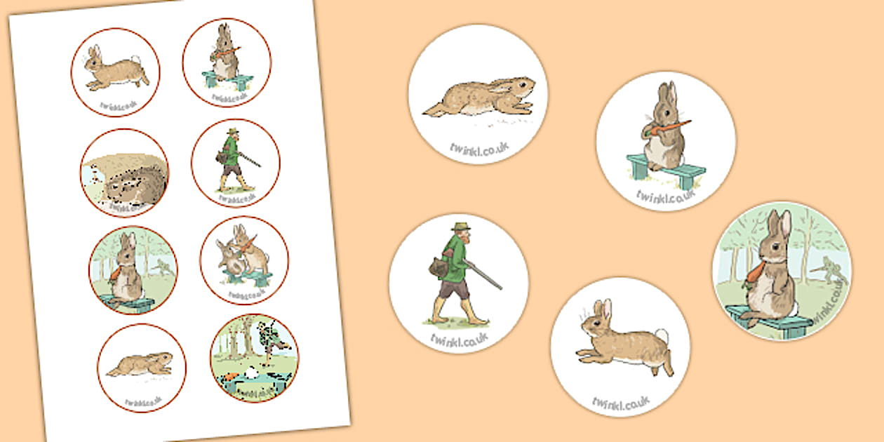 Beatrix Potter - The Story of a Fierce Bad Rabbit Story Cut Outs